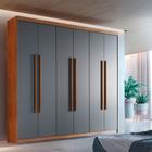 Guarda Roupa Casal Heros 6 Portas e 2 Gavetas MDF Moderna