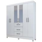 Guarda Roupa Casal Itatiba 6 Portas Branco - Moval