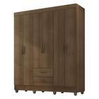 Guarda Roupa Casal Lite 6 Portas Carvalho Oak - Móveis Leão - MOVEIS LEAO