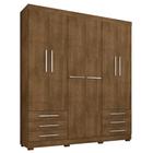 Guarda Roupa Casal Londres 6 Portas Malbec - MPdecor