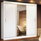 Guarda Roupa Casal Madesa Lyon 3 Portas de Correr com Espelho 2 Gavetas