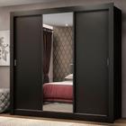 Guarda Roupa Casal Madesa Mônaco 3 Portas de Correr com Espelho Guarda Roupa Casal Madesa Mônaco 3 Portas de Correr com Espelho