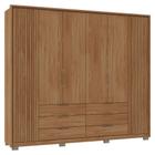 Guarda Roupa Casal Maximus 6 Portas 6 Gavetas Marrom Caemmun