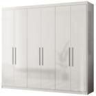 Guarda Roupa Casal MDF 06 Portas 62080 Branco Demobile - Demóbile