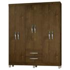 Guarda Roupa Casal Módena 6 Portas Malbec - Incorplac