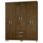 Guarda Roupa Casal Módena 6 Portas Malbec Incorplac