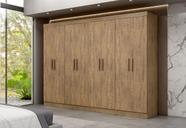 Guarda-roupa casal paris 8 portas ipe tex 100% mdf maxel