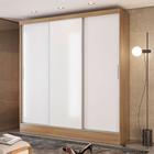 Guarda-Roupa Casal Solaris 3 PT 4 GV Amêndola e Branco
