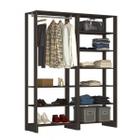 Guarda-Roupa Closet 2 Peças com 1 Cabideiro e 9 Nichos Yes Nova Mobile