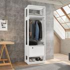 Guarda Roupa Closet Aberto Organizador Com Porta Titan - Móveis Leão