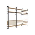 Guarda-Roupa Closet Modulado Industrial Philly I 3 GV Cedro e Off White 294 cm - Modern