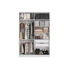 Guarda Roupa Closet Solteiro Aberto ARM158BMDP c/ 2 Gavetas s/ Portas Branco - Kappesberg