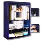 Guarda Roupa Dobrável Armário Mult Organizar Para Roupa Azul - Dolce Home