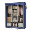 Guarda Roupa Dobravel Retratil Azul Organizador De Roupas - Dolce Home