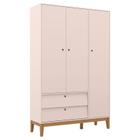 Guarda Roupa Infantil 3 Portas Unique Rose Eco Wood - Matic