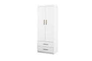 Guarda Roupa Infantil Chiara 2 Portas 2 Gavetas Branco