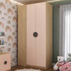 Guarda Roupa Infantil Modulado de Canto 2 Portas Joy Kids Cabecasa Madeiramadeira