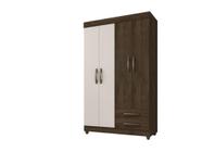 Guarda Roupa Lion 4 portas 2 gavetas com chave - Móveis Leão