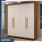 Guarda Roupa Master 4 Portas 3 Gavetas em MDF Benetil Móveis