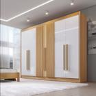 Guarda-roupa MDF Zeus Plus Ripado 06 Portas 06 Gavetas