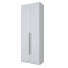 Guarda Roupa Modulado 2 Portas 5 Prateleiras 80cm Exclusive Henn Branco