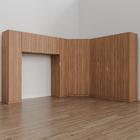 Guarda Roupa Modulado Casal de Canto 11 Portas 5 Peças Hera Cabecasa Madeiramadeira Louro/Cromado