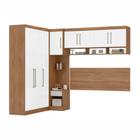 Guarda Roupa Modulado Casal Módena Composição 03 Amêndola Touch Branco 77003 Demóbile