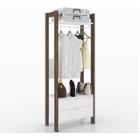 Guarda Roupa Modulado Closet AZ1011 Branco Nogal Tecno Mobili