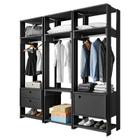 Guarda Roupa Modulado Closet Completo Titan Preto Velluto - PR Móveis