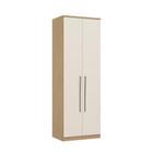 Guarda Roupa Modulado Elegance 2 Portas 78,5 cm - Carvalho/Off White - Móveis Castro