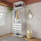 Guarda-Roupa Modulado Nebraska 3 GV Branco - Mobly