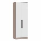 Guarda Roupa Modulado Requinte com 2 Portas - Duna Line/Branco Line - Móveis Castro