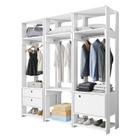 Guarda Roupa Modulado Titan 3 Peças Branco - Móveis Leão - MOVEIS LEAO