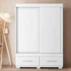 Guarda Roupa Mongi 2 Portas 2 Gavetas Branco Caemmun Guarda Roupa Mongi 2 Portas 2 Gavetas Branco Caemmun