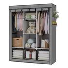 Guarda Roupa Organizador Desmontavel Portatil 130 x 45 x 175 CM-Cinza