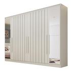 Guarda Roupa Oxford 6 Portas 6 Gavt Espelhado MDF - MadeMarcs