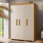 Guarda roupa pequeno - 3 portas - 124cm - Off white