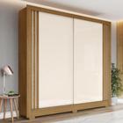 Guarda Roupa Riviera com 2 Portas de Correr - Natural/Off White - Henn