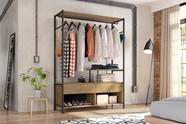 Guarda Roupa Roupeiro Modulado Closet Milão Pop Preto - Artefamol