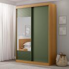 Guarda-Roupa Solteiro 2 Portas 1 Porta com Espelho Samambaia CabeCasa MadeiraMadeira