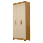 Guarda Roupa Solteiro 3 Portas Lana Nature/Off White ACP Móveis 100%MDF