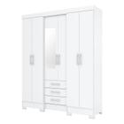 Guarda Roupa Solteiro B23 Branco Briz Móveis - Briz Moveis