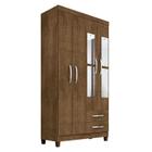 Guarda Roupa Solteiro Mogi com Espelho 4 Portas Malbec - Incorplac