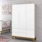 Guarda Roupas 3 Portas Classic Reller Branco Fosco