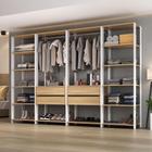 Guarda-Roupas Closet Modulado 270cm 4 Peças com 4 Gavetas e Cabideiros Multimóveis MP4321