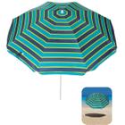 Guarda Sol 1,8m Aço Sombreiro Ipanema Praia Piscina Camping Verde - 1502 Tobee