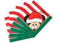 Guardanapo de Natal Mickey 16x16cm 20 Folhas