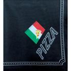 Guardanapo estampado pizza black