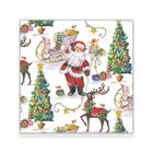 Guardanapo para Decoupage com 20 Uni Laughing Santa