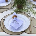 Guardanapo páscoa decoração para mesa posta coelhinho - EFFRONTE - IBIART